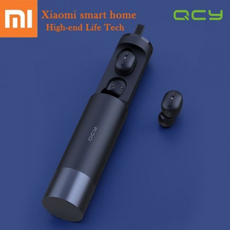 Original Xiaomi QCY T2 TWS Wireless Bluethooth Kopfhörer HD Surround Stereo Mini Ohrstöpsel Spiel Headset mit 580 mAh Lade box