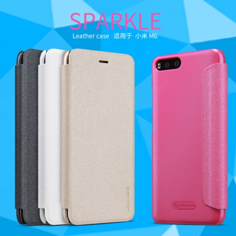 XIAOMI Mi6 NEW LEATHER CASE- Sparkle Leather Case