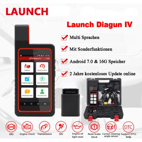 NEU Launch X431 Diagun IV Auto Full System-Diagnose-Tool Unterstützung Bluetooth/Wifi mit 2 Jahr Freies Update