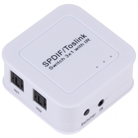 TOSLINK Digital Optical Audio 3x1 Switcher