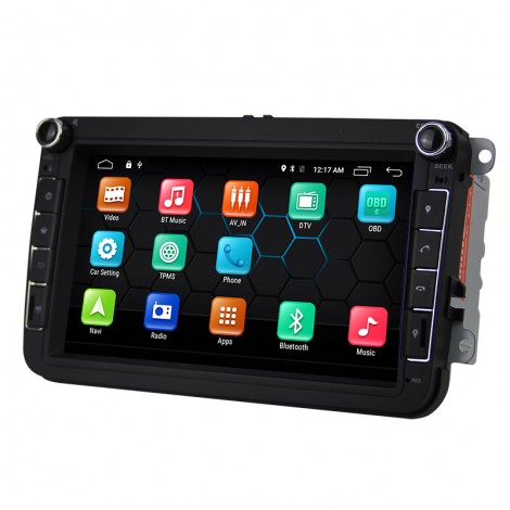 NEU 8" Android6.0.1 OS Quad-core 2G RAM 16G flash Car DVD Player GPS with wifi usb for VM Magotan Passat Jetta Golf Tiguan Touran Seat Skoda