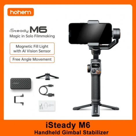 Hohem iSteady M6 Handheld Gimbal Stabilisator Selfie Stativ für Smartphone 