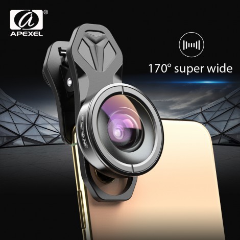 APEXEL HD 170 grad super weitwinkel objektiv Kamera optische Linsen optic telefon objektiv für iPhonex xs max xiaomi alle smartphone