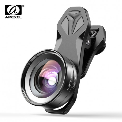 APEXEL HD Kamera Telefon Objektiv kit 120 grad 4K weitwinkel 10x makro objektiv für iPhonex Samsung s9 alle smartphones
