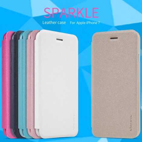 Apple iPhone 7 NEW LEATHER CASE- Sparkle Leather Case