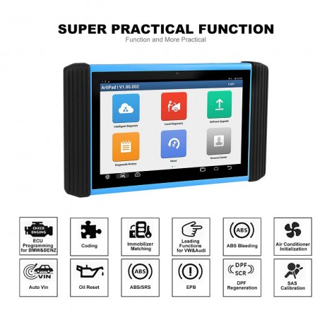 Topdon Artipad ICH Automotive Diagnostic Scanner ECU Programmierung Codierung Auto Diagnose Werkzeug Professionelle Automotive OBD2 Scanner