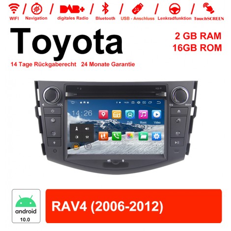 7 Zoll Android 10.0 Autoradio / Multimedia 2GB RAM 16GB ROM Für Toyota RAV4 Mit WiFi NAVI Bluetooth USB