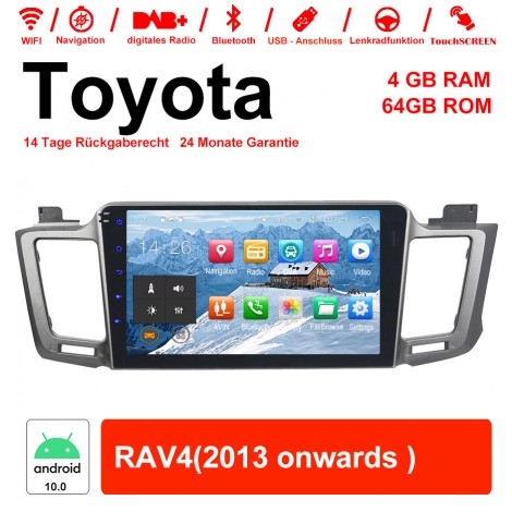 10.1 Zoll Android 10.0 Autoradio / Multimedia 4GB RAM 64GB ROM Für Toyota RAV4 Mit WiFi NAVI Bluetooth USB