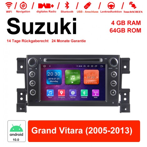 7'' Android 10.0 Octa-core 4GB RAM 64GB Flash Autoradio / Multimedia Für  Suzuki Grand Vitara 2005 - 2013 Mit DVD WiFi NAVI Bluetooth USB