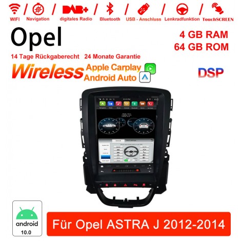9.7 Zoll Android 12.0 Autoradio /Multimedia 4GB RAM 64GB ROM Für Opel ASTRA J 2012-2014 Mit DSP Built-in Carplay Android Auto