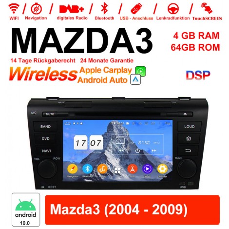 7 Zoll Android 12.0 Autoradio / Multimedia 4GB RAM 64GB ROM für  MAZDA3 Mit WiFi NAVI Bluetooth USB