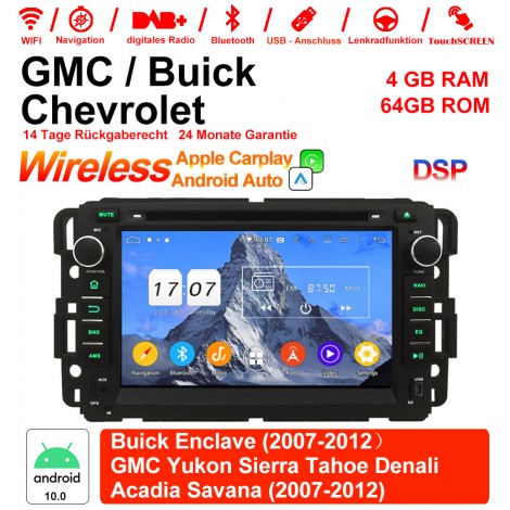 7 Zoll Android 12.0 Autoradio / Multimedia 4GB RAM 64GB ROM Für GMC sierra Yukon Savana Denali/Buick Enclave/Chevrolet HHR Tahoe ... Mit WiFi NAVI Bluetooth USB