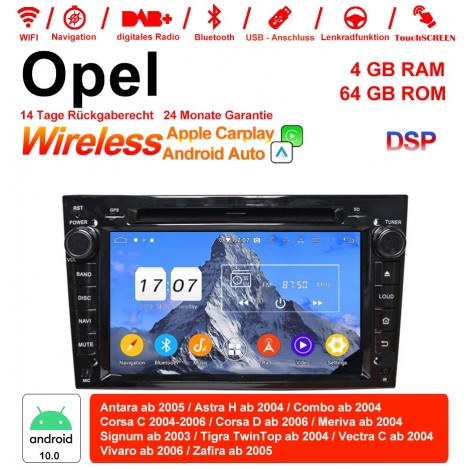 7 Zoll Android 12.0 Autoradio/Multimedia 4GB RAM 64GB ROM Für Opel Astra Antara Corsa Vectra Zafira Meriva Built-in Carplay/Android Auto
