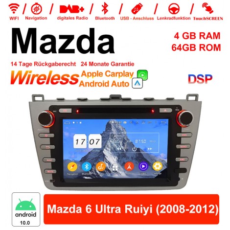 8 Zoll Android 12.0 Autoradio / Multimedia 4GB RAM 64GB ROM Für Mazda 6 Ultra Ruiyi 2008-2012 Mit WiFi NAVI Bluetooth USB