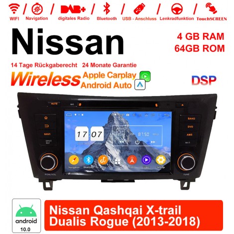 8 Zoll Android 12.0 Autoradio / Multimedia 4GB RAM 64GB ROM Für Nissan Qashqai X-trail Dualis Rogue 2013-2018 Mit WiFi NAVI Bluetooth USB
