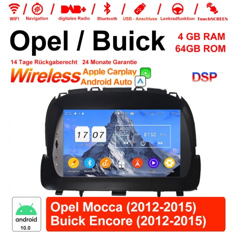 8 Zoll Android 12.0 Autoradio/Multimedia 4GB RAM 64GB ROM Für Opel Mocca 2012 2013 2014 2015 / Buick Encore 2012 2013 2014 2015 Mit WiFi NAVI Bluetooth USB