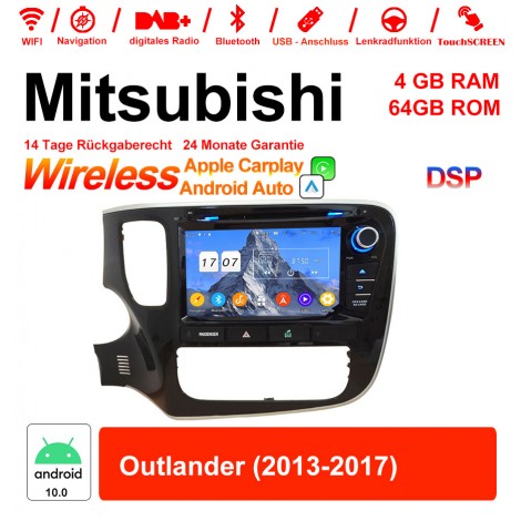 8 Zoll Android 12.0 Autoradio / Multimedia 4GB RAM 64GB ROM Für Mitsubishi Outlander 2013-2017 Built-in CarPlay / Android Auto