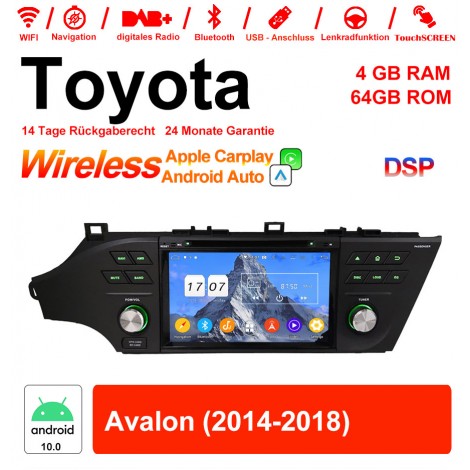 8 Zoll Android 12.0 Autoradio / Multimedia 4GB RAM 64GB ROM Für Toyota Avalon 2014-2018 Mit WiFi NAVI Bluetooth USB