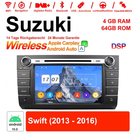 8 Zoll Android 12.0 Autoradio / Multimedia 4GB RAM 64GB ROM Für Suzuki Swift 2013 2014 2015 2016 Mit WiFi NAVI Bluetooth USB