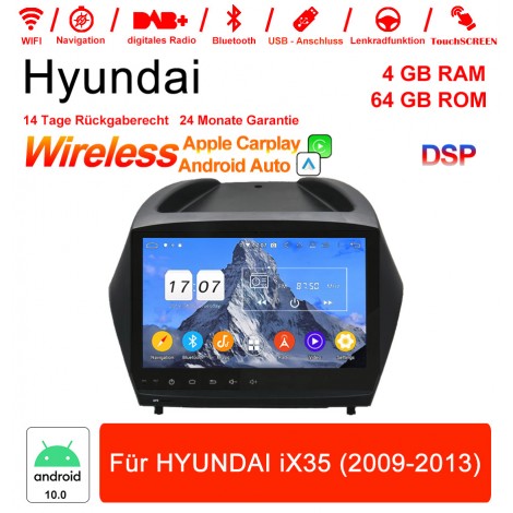9 Zoll Android 12.0 Autoradio / Multimedia 4GB RAM 64GB ROM für Für HYUNDAI iX35 (2009-2013) Built-in Carplay / Android Auto