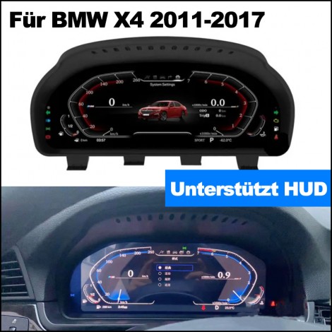 Digital Dashboard Panel Instrument Cluster Tacho für BMW X4 2011-2017 Mit HUD