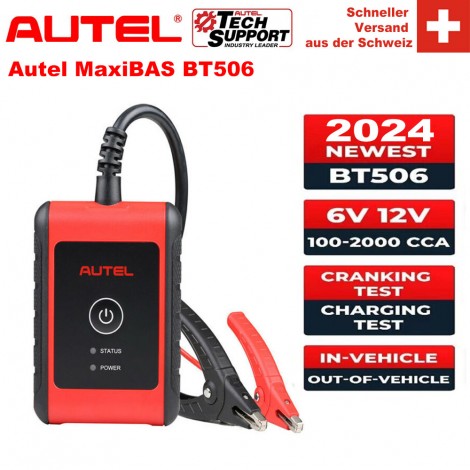 Autel MaxiBAS BT506 6V/12V Batterie System Auto Batterie und Elektrische System Analyse-Tool Arbeitet mit Autel MaxiCOM Ultra Lite