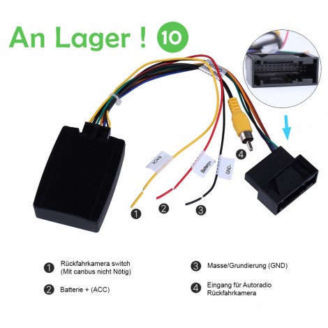 VW Original Rückfahrkamera Adapter RGB