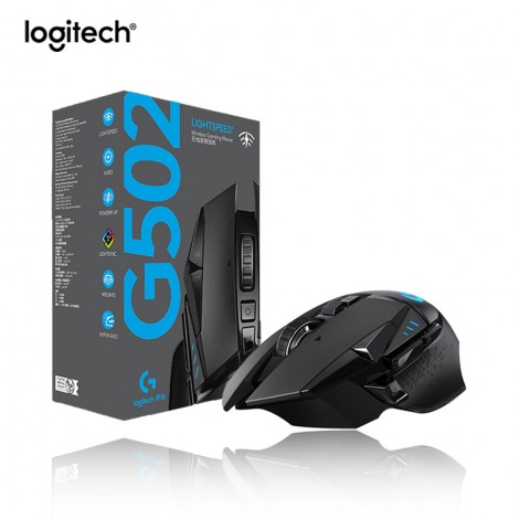 Logitech G502 LIGHTSPEED Wireless-Gaming-Maus Wireless 2,4 GHz HERO Makro Programmierung 16000DPI Einstellbare 11 Tasten Gaming Maus