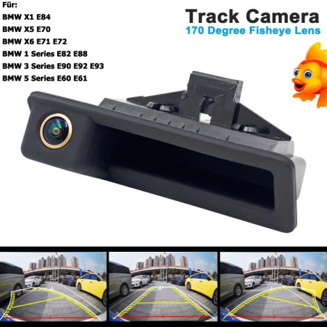 AHD 1920x1080P dynamische Flugbahn Kofferraum griff Auto Rückfahrkamera für BMW X1 2010 E60 E61 E70 E71 E72 E82 E88 E84 E90 E92 E93