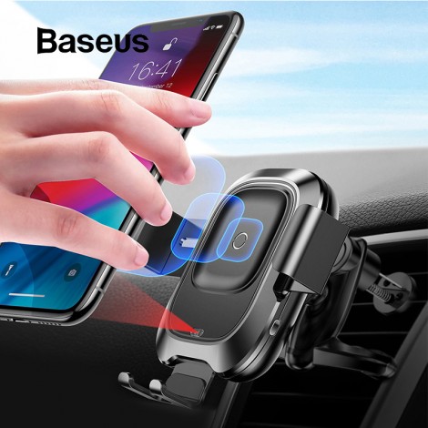 Baseus Auto Telefon Halter für iPhone Samsung Intelligente Infrarot Qi Auto Drahtlose Ladegerät Air Vent Halterung Handy Halter Stehen