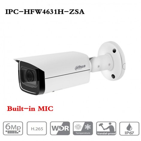 DaHua IPC-HFW4631H-ZSA IP Kamera mit Bauen in Mikrofon Sd-karte slot PoE Kamera 6MP HD