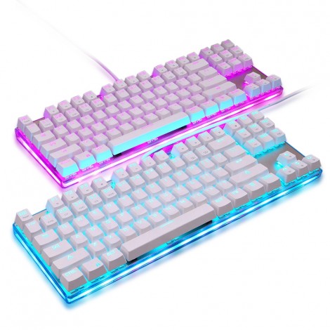 Motospeed K87S USB Verdrahtete Mechanische Tastatur Gamer Tastatur mit RGB Hintergrundbeleuchtung 87 Tasten