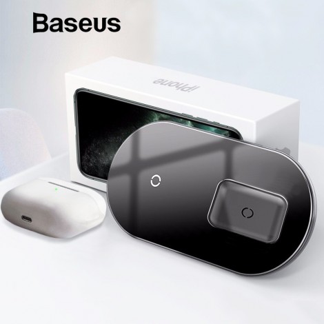 Baseus Simple 2 in 1 Qi Wireless Ladegerät