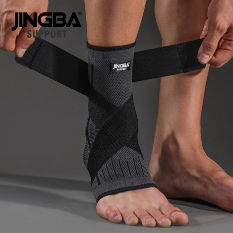JINGBA UNTERSTÜTZUNG 1 PCS Schutzhülle Fußball Knöchel Unterstützung Basketball Knöchel Brace Compression Nylon Strap Gürtel Knöchel Schutz