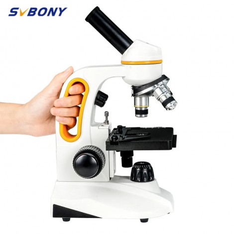 Svbony sm202 zusammen gesetztes Mon okular mikroskop 40-2000x Dual-LED mit Handy-Adapter für erwachsene Studenten Labor zellstruktur