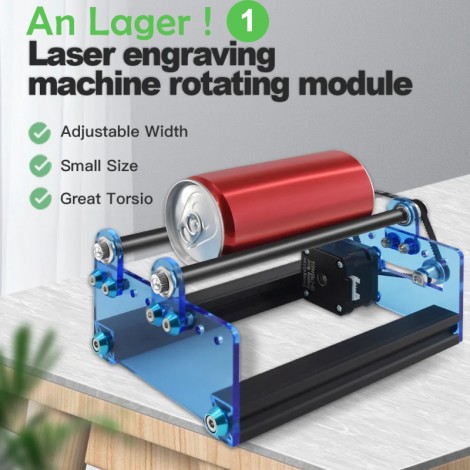 Twotrees 3D Drucker Laser Gravur maschine Y-achse Dreh Roller Gravur Modul für Gravur Zylindrischen Objekte Dosen