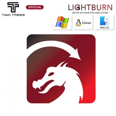 Twotrees LightBurn-Software für Laserschneider, Gravierer, G-Code-Version unterstützt XTool D1, Two Trees, NEJE Master, FoxAlien.VCarve, Shapeoko
