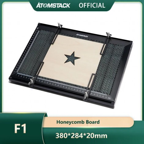 ATOMSTACK F1 Laser Honeycomb Wabentisch mit Klemme für Lasergravierer Graviermaschine Laser Arbeitsplatte Panel Board Plattform für CO2-Gravierer