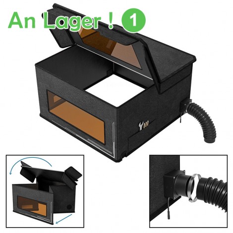 ATOMSTACK FB2 Laser Stecher Verschluss mit Vent Faltbare Schutzhülle Sicher Feuerfeste Staub-proof 740x720x460mm Große Größe