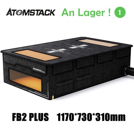 ATOMSTACK Maker FB2 Plus Schutzbox 1400x700x460mm für Lasergravurmaschine, Erweiterungs-Schutzbox-Kit staubdichte Abdeckung, voller Augenschutz, feuerfest, schnelle Montage, mit Rauchabzugsrohrstretch