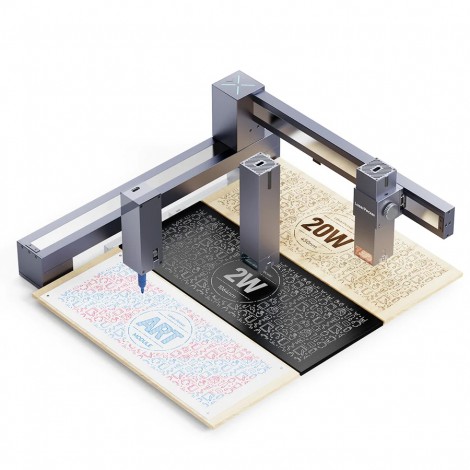 LaserPecker LX1 20W Laser Gravur Schneiden Maschine 420x400mm +2w 1064nm Infrarot-Laser modul +Künstlermodul