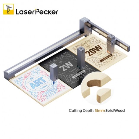 LaserPecker LX1 MAX 20W Laser Gravur Schneiden Maschine 800x400mm +2w 1064nm Infrarot-Laser modul +Künstlermodul