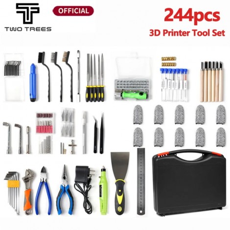 244 stücke DIY 3D-Drucker Teil Kit Entgratungs werkzeug Gravur Messer Schnitzwerk zeug 3D-Modell Datei Cutter Schaber Material Entfernungs werkzeug