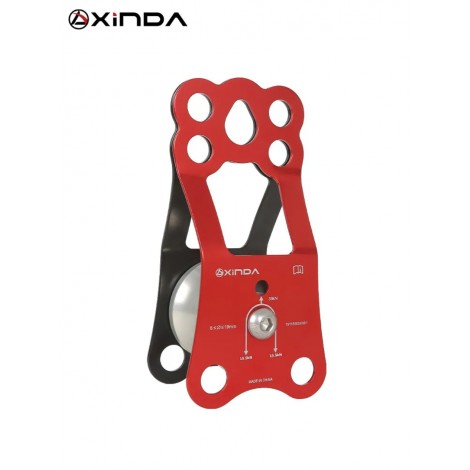 XINDA Seil Knoten Große Pulley Gruppe Big Roller Kreuz Transport Rettungs Kreuz Abschnitt Pulley Outdoor Klettern Ausrüstung
