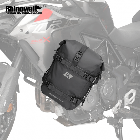 Rhinowalk Motorrad-Stoßstangentasche, wasserdicht, 6 l, Stoßstangen-Reparaturwerkzeug, Platzierungspaket, Motor-Tanktasche, Gepäcktasche