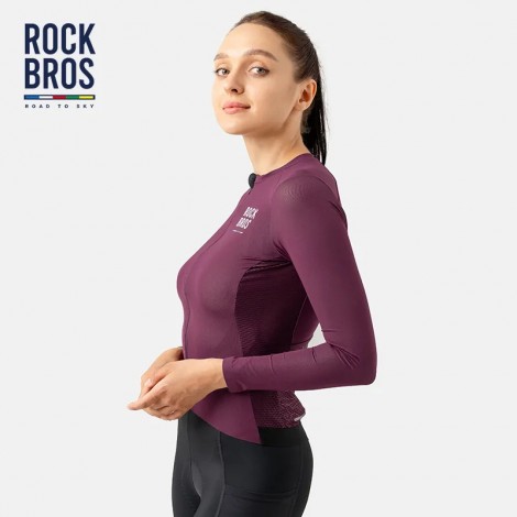 ROCKBROS ROAD ZU SKY Fahrrad Jersey Atmungs Frühjahr Radfahren Lange Hülse Jersey Frauen Radfahren MTB Rennrad Sportswear Kleidung