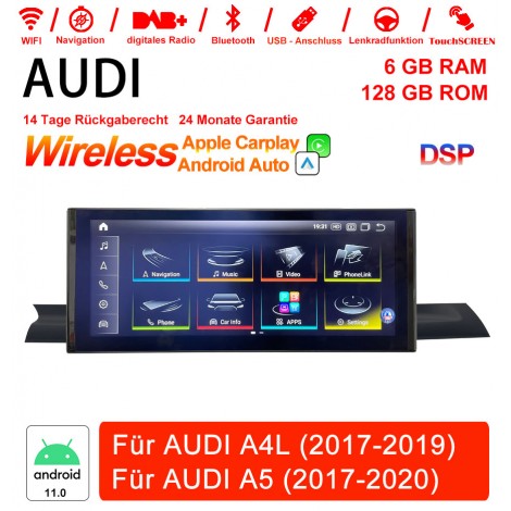 Qualcomm Snapdragon 685 8 Core Android 13.0  Autoradio / Multimedia 8GB RAM 128GB ROM Für AUDI A4L 2017-2019/AUDI A5 2017-2020 Built-in CarPlay