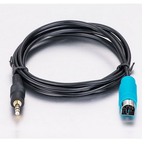 AUX Audio Radio Cable Male Adapter Input Interface Charger Connector Accessory for Alpine KCE-236b