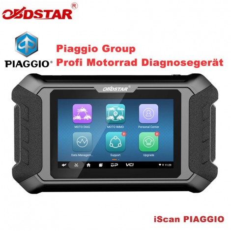Motorrad Diagnosegerät OBDSTAR ISCAN PIAGGIO-Group Profi Diagnosegerät Tablet