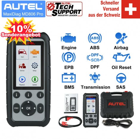 Autel MaxiDiag MD806 Pro OBD2 Scanner Auto Kfz Diagnose Werkzeug Auto Codeleser OBDII OBD Diagnose Tester